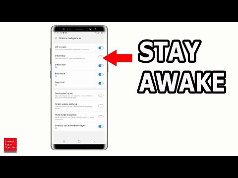 How to stop screen turning off while calling on Samsung