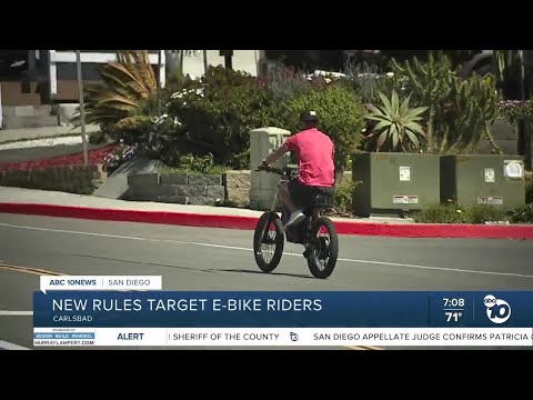 New rules target e-bike riders