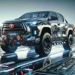 A high-definition, realistic image depicting the future of the Hilux. The scene showcases the next generation of the vehicle with various significant updates and modifications, making it ready for upcoming challenges with modern advances in its design, performance, and features. It should display a tech-savvy and robust look, highlighting the exciting changes this futuristic model is expected to bring.