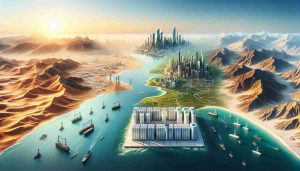 Realistic high-definition image presenting the evolving era of energy storage with a focus on two distinctive geographical landscapes - one showcasing the arid deserts and urban setup of Saudi Arabia and the other exhibiting the vast mountains, waterways, and industrial landscape of China. The picture creatively embodies advanced energy storage units existing in harmony with the natural and urban environments, signifying a new era in global energy storage.