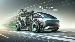 Detailed and realistic, high-definition depiction of a landmark event signaling big changes ahead, represented by an almost-ready, next-generation electric vehicle. The vehicle should be futuristic, embodying the spirit of innovation, depicted in a dynamic, clean environment showcasing the progress in sustainable transportation.