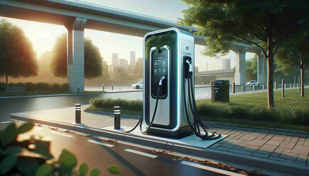 A high-resolution, realistic image showcasing the future of electric vehicle charging, with emphasis on vandal-proof technology. The picture should show a modern, sleek charging station with robust, tamper-resistant features. The setting might be urban or suburban, depicting a tranquil surroundings, and the charger could show signs of heavy use without being damaged or compromised. The overall lighting and mood should signify progress and optimism, capturing the essence of technologically advanced, sustainable solutions, and the triumph of human ingenuity over challenges.