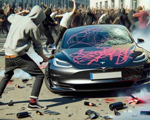 The Bold Vandalism of a Tesla in Broad Daylight: When Protests Go Astray