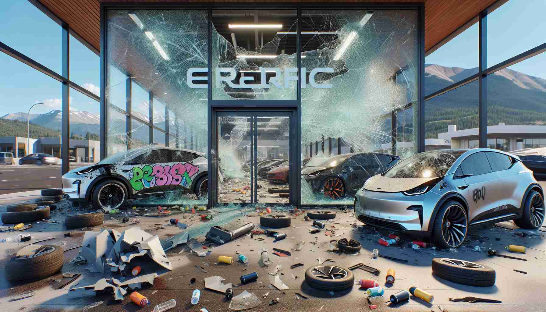 Shocking Vandalism: Colorado Tesla Dealership Under Siege!